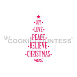 Christmas Time Tree Stencil