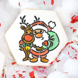 Santa & Rudolph Stencil
